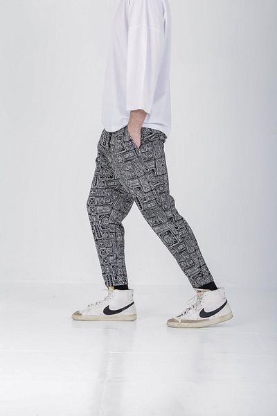 COCOPELLI Sarcophagus Patterned Baguette Trousers