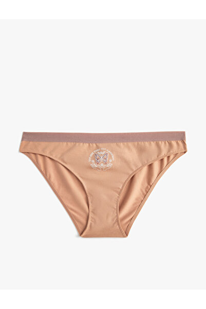 Koton Brief Külot Slogan Baskılı Basic Pamuklu
