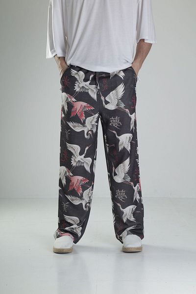 COCOPELLI Bird Patterned Baggy Trousers