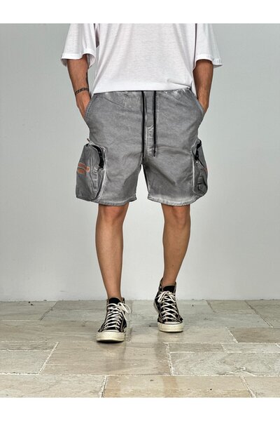 COCOPELLI Premium Quality Gray Gabardine Shorts