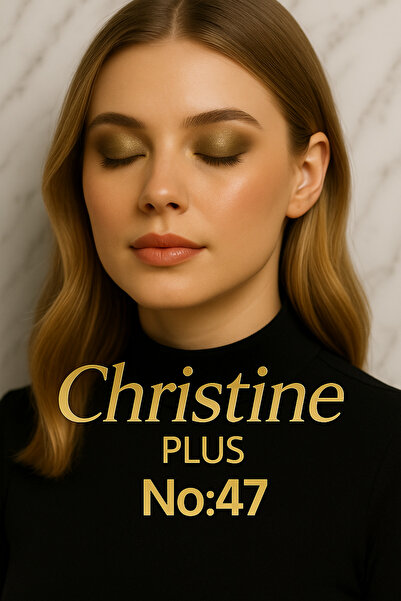 Christine Plus Toz Yapıda İnce Işıltılı Göz Farı – Koyu Kahverengi No:47 (Eyeshadow)