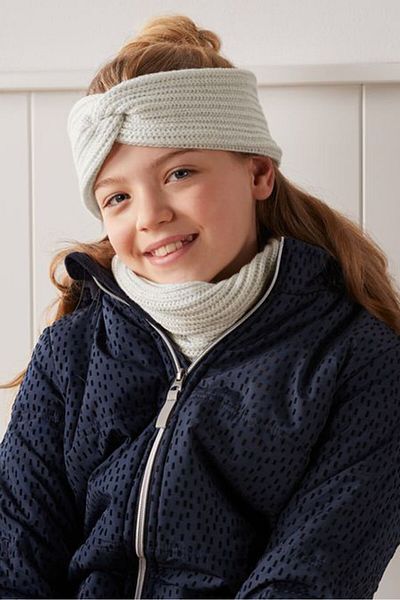 Tchibo Kid Girls Knitted Headband, White