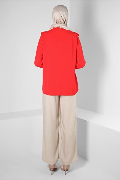 Alvina PİLİSE DETAYLI BLUZ 43898