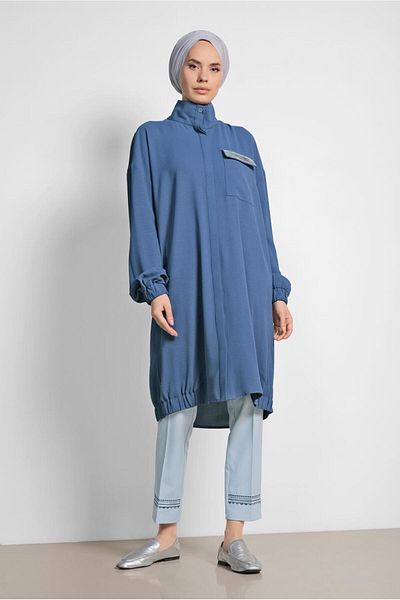 Alvina Elastic Tunic 4053 with Cuffs and Skirt Nib