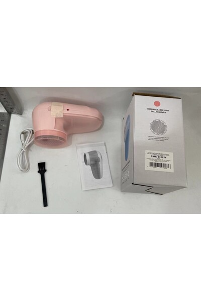 Flippy Electric Lint and Hair Remover for Clothes, USB, Cleaning Brush, Pink, 13x6.8x5.8 cm