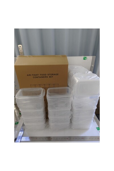 Flippy Food Storage Boxes, Flippy, Set of 24 Containers for Condiments, Cereals, Kitchen Use, Made of Plast