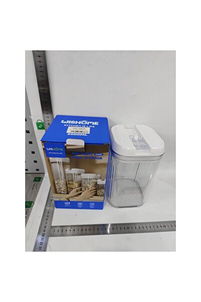 Flippy Food Storage Box, 2L, Transparent White