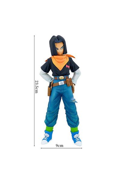 BANDAI 1 No Box 23cm Anime Dragon Ball Z Android 17 18 Figure Android 18 Pvc Action Figures Collection Mode