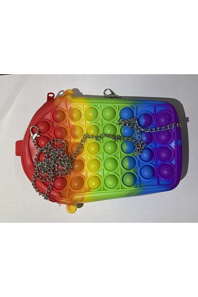 Flippy Jucărie de eliberare a stresului din silicon, Flippy, Pop It Bag, Milkshake, Model 3, Multicolor