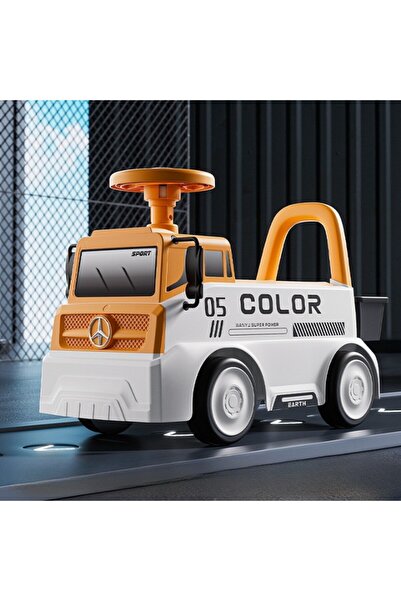 dalip Children's Ride-On Truck, 3+ yrs, Horn & Storage Box, 62x26x40 cm, Orange