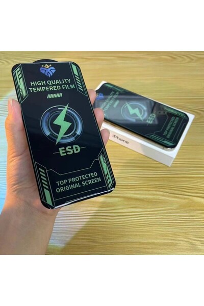 Flippy Tempered Glass Screen Protector for iPhone 15 Plus, Full Cover, Black Edges, Transparent