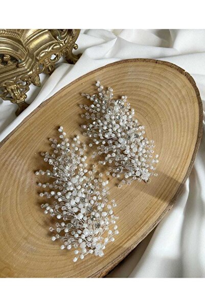 MyElle Tasarım Αξεσουάρ για τα μαλλιά της νύφης με κρυστάλλινες πέτρες, νυφικ...