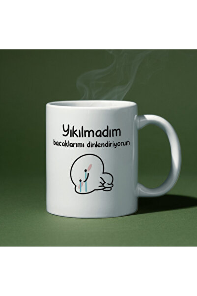 Genel Markalar Yıkılmadım Bacaklarımı Dinlendiriyorum Yazılı Eğlenceli Özel T...