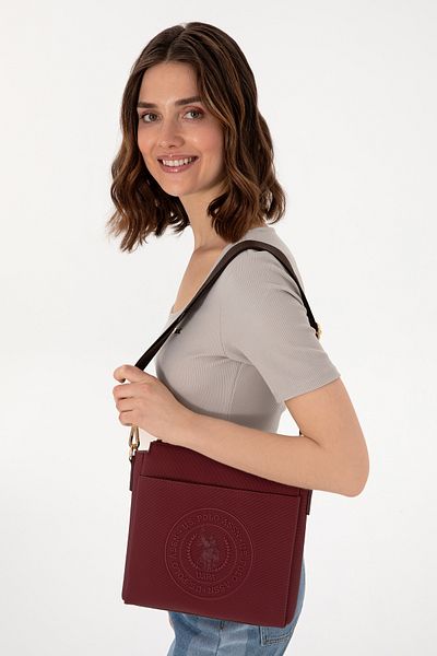 U.S. Polo Assn. Women's Burgundy Crossbody Bag 50303399 -Vr014