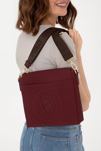 U.S. Polo Assn. Women's Burgundy Crossbody Bag 50303399 -Vr014