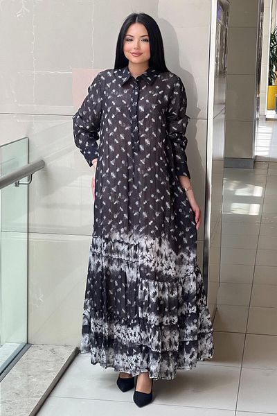 Mahal Lissmore Shirt Collar Half Button Decorated Dress