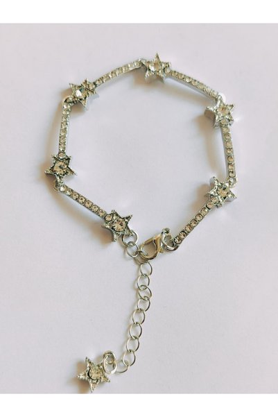 MODA Caprea Brass 17+4cm Stoned Star Women's Bracelet Non Tarnish Women's Bra...