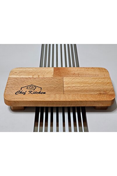 Royal Hediyelik 22x11 Cm Dikdörtgen Ahşap Yağdanlık Altlığı, Baharat, Sunum Standı, Çok Amaçlı Mutfak Tabağı