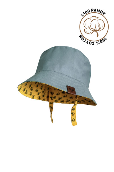 Moose Mood Birdie Uv Korumalı %100 Organik Pamuk Bebek Çocuk Bucket Deniz Şapkası