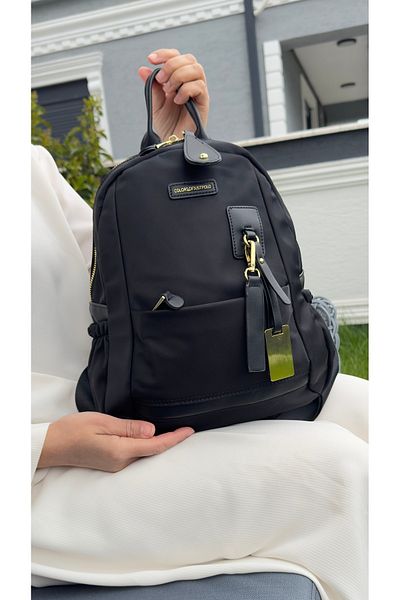 Just Polo Justpolo Women's Black Imported Multi-Compartment Backpack