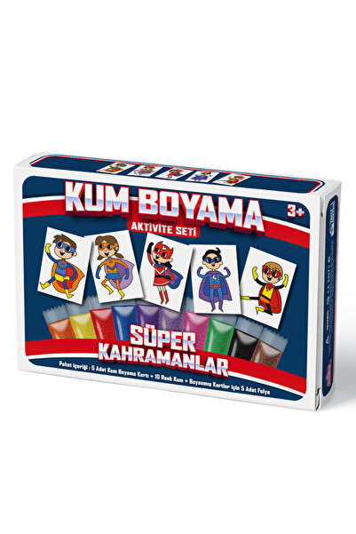 Kumbo Kum Boyama الأبطال الخارقين |   مجموعة أنشطة الرسم بالرمل مكونة من 5 عبوات