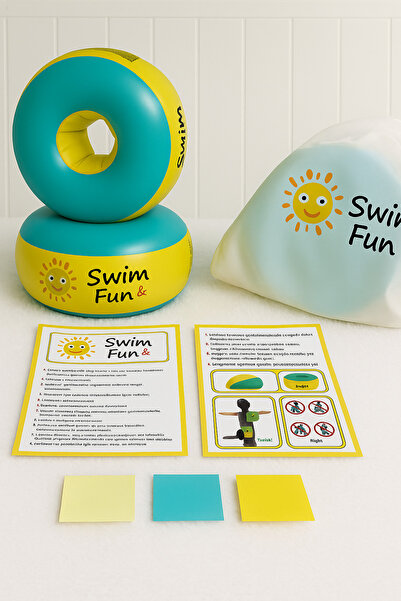 swim & fun Çocuk Yüzme Kolluğu Extra Güvenlikli / Bebek Yüzme Kolluk / Tamir Seti Ve Çantası / Deniz Kolluk