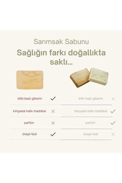 dionesse Natural Garlic Soap 120 Gr - Glycerin and Herbal Soap for Hair Cleaning and Care