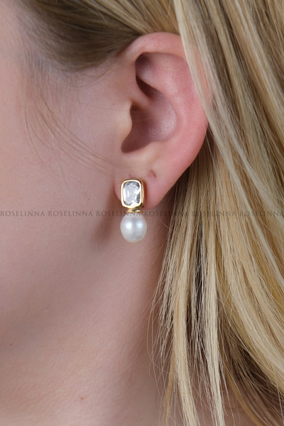 ROSELİNNA Gerçek Inci Kolye, Bileklik Küpe Set, Gerçek Tatlı Su Incisi Set | Clara Model