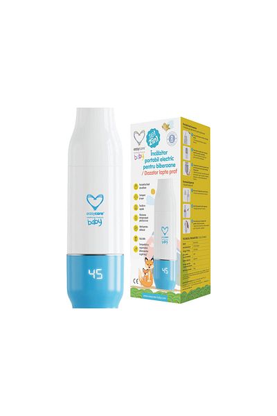 Easycare baby Set 2in1 Incalzitor electric portabil pentru biberoane si dozator lapte praf EASYCARE BABY