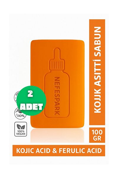 nefes 2 Whitening Kojic Acid Soap - Anti-Blemish Local Production