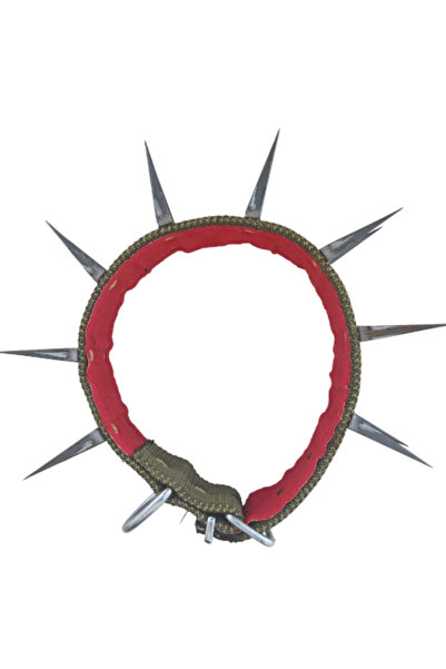 KASTAMONU BEYZADE YÖRESEL PAZARI Dikenli dokuma köpek tasması 75 cm