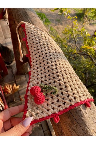 ZAHandmade Bandană cu cireșe