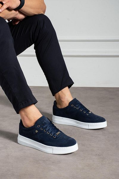 L.A Polo Suede Navy Blue Color Men's Sneaker