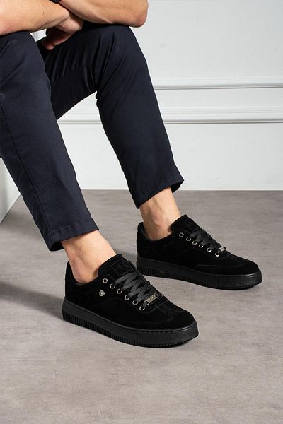 L.A Polo Suede Black Color Men's Sneaker