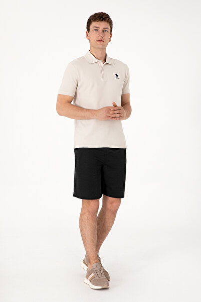 U.S. Polo Assn. Erkek Siyah Örme Şort 50308794-VR046