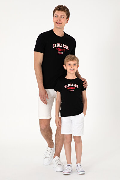 U.S. Polo Assn. Erkek Regular Fit Bisiklet Yaka Siyah Tişört 50307311-VR046