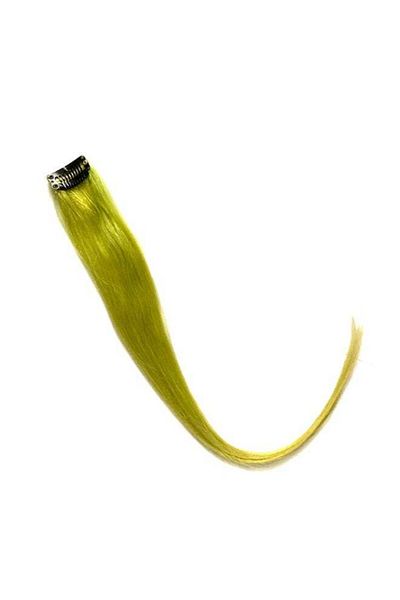 keep calm Lime Green Highlights Clip-in Remy Hair Extension