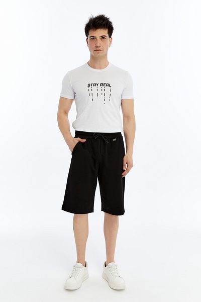 AXXEL Men's Black Bermuda-B490