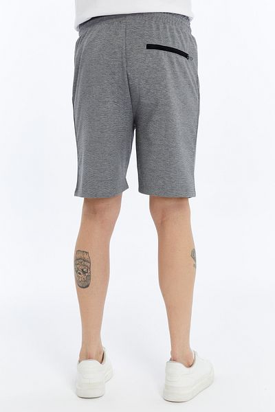 AXXEL Men's Gray Pocket Zipper Shorts-S2065