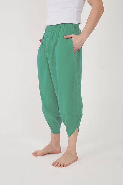 RELAXL 100% Cotton Lightweight Fabric Sile Cloth Benetton Green Modern Baggy Yoga Meditation Clothing
