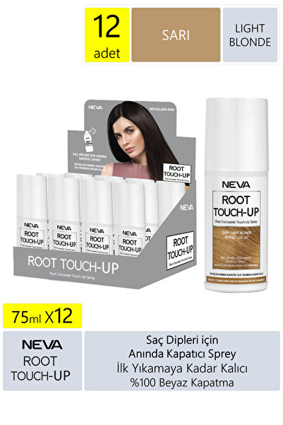 Neva Root Touch-up Kapatıcı Sprey - Sarı 12'li Paket