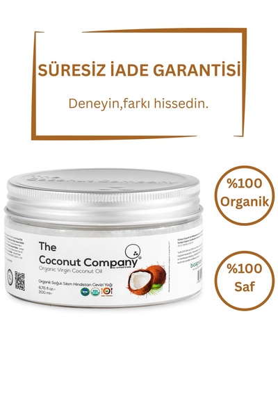 THE COCONUT COMPANY BY UNITED TRADE Organik Hindistan Cevizi Yağı Soğuk Sıkım...