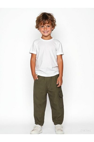 minipanda Comfortable Cotton Children's Cargo Pants
