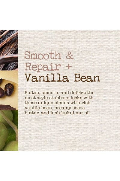 Maui Moisture Smooth & Repair Anti Frizz Curl Vanilla Bean Shampoo & Conditioner, 770ml