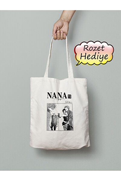 Akumastik حقيبة قماش نانا 35x40 سم - حقيبة أنمي - حقيبة حمل