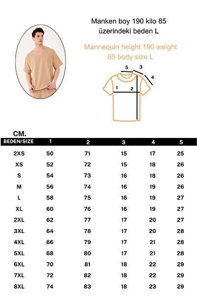 RELAXL 100% Cotton Şile Cloth Dirty Collar Oversize Men's Beige T-Shirt Meditation Clothing