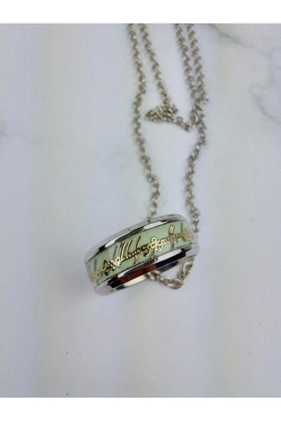 AlpCollection Lord of the Rings Glowing in the Dark Phosphorescent Ring Necklace