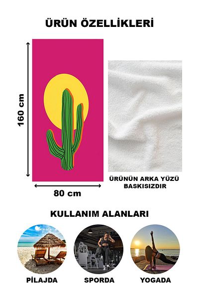 Doruklar Home Collection Πετσέτα θαλάσσης με μοντέρνο σχέδιο Peshtemal 80x160 CM Aqua10