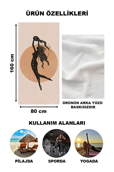 Doruklar Home Collection Αστρολογία Υδροχόος Ζώδιο με μοτίβο 80x160 CM Πετσέτα θαλάσσης παραλίας