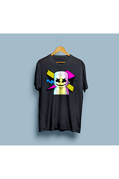 bahriyeli.jpeg تي شيرت للجنسين بتصميم مارشميلو كبير الحجم